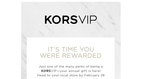 michael kors birthday reward|michael kors annual member gift.